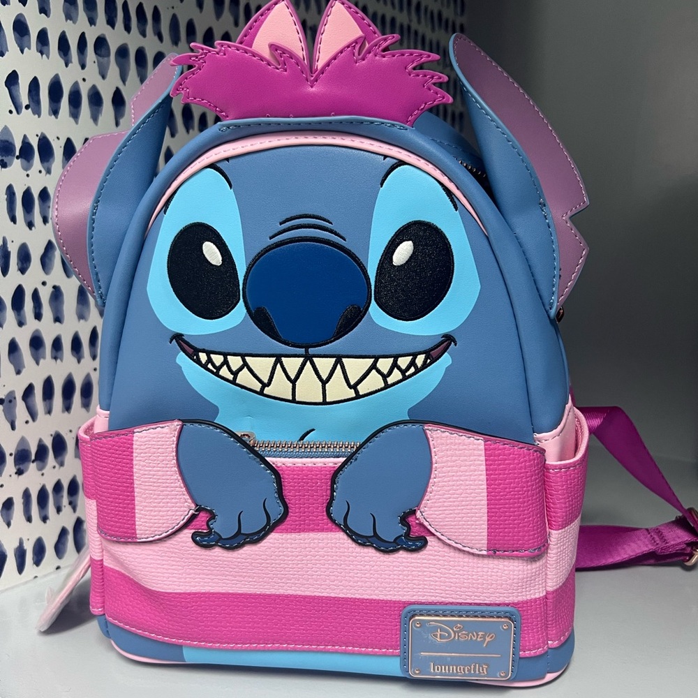 NWT Loungefly Disney Stitch in Cheshire Costume Exclusive Mini Backpack